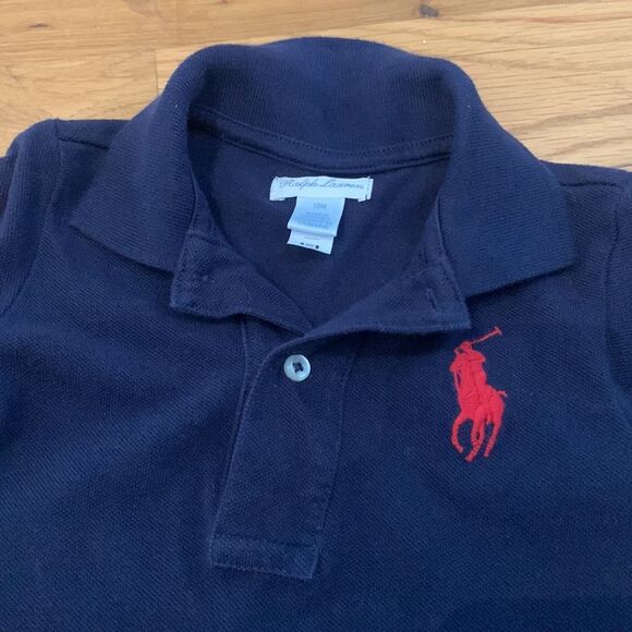 Ralph Lauren navy blue one piece outfit size 12 months - Picture 2 of 4